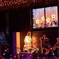 イルミネーション　サンタの画像