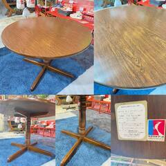 I8★飛騨産業★キツツキシリーズ ダイニングセット 4人用 ラウンドテーブル ウィンザーチェア ラウンド 丸 円形 の画像