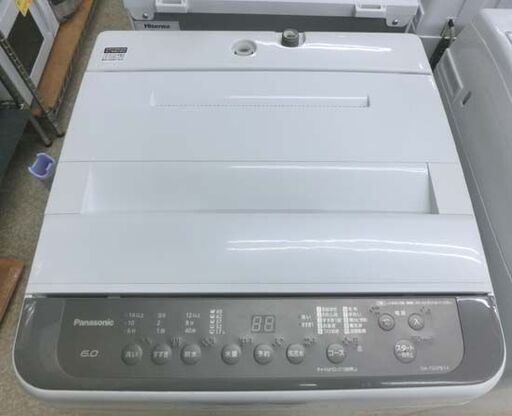 6.0Kg 洗濯機 2020年製 パナソニック NA-F60PB14 毛布洗い まとめ洗い 6㎏ 札幌 西野店