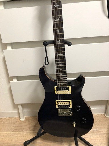 ギター　PRS  custom24 ポールリードスミス  Ibanez Paul Reed Smith エレキギター レスポール ブラック　ギブソン