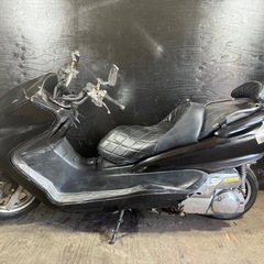 ★支払総額4.8万円★買取強化中！まずはカンタン無料査定まで♪ ヤマハ マジェスティC 黒 SG03J エナメルシート！ タンデムシート！ 社外テール！ フロントマスク！ 社外マフラー！ フロントサイドエアロ！の画像