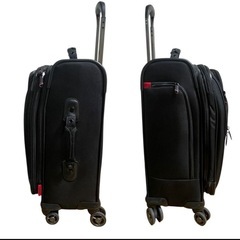 決まりました【中古】Samsonite サムソナイト 拡張ソフトキャリーバッグ 8輪キャスター　黒 ビジネス 旅行 出張　スーツケースの画像
