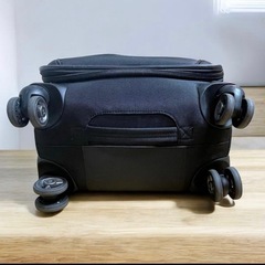 決まりました【中古】Samsonite サムソナイト 拡張ソフトキャリーバッグ 8輪キャスター　黒 ビジネス 旅行 出張　スーツケースの画像