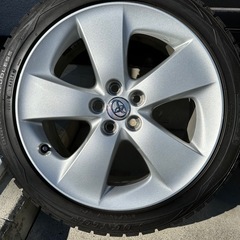 美品　30プリウス　ツーリング純正17インチアルミ　スタッドレス　セットの画像