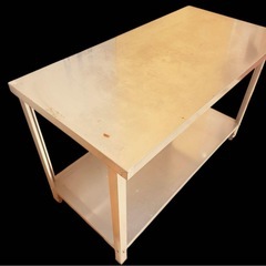 調理台　作業台　ステンレススチールの画像