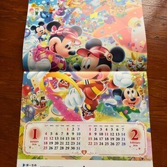 ディズニーの2026年カレンダーの画像