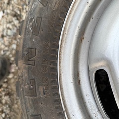 165SR13 スタッドピン付オフロードタイヤ 2本セット ブリヂストン ポテンザの画像