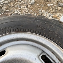 165SR13 スタッドピン付オフロードタイヤ 2本セット ブリヂストン ポテンザの画像