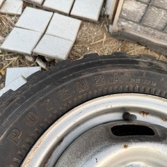 165SR13 スタッドピン付オフロードタイヤ 2本セット ブリヂストン ポテンザの画像