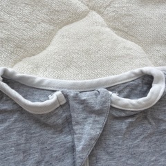 Aikuruc ベビースリーパー グレー ジッパー付きの画像