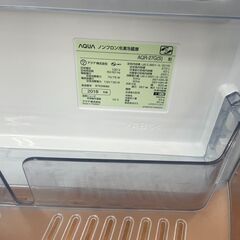 リサイクルショップどりーむ天保山店　No5132 ３ドア冷蔵庫　AQUA　２０１８年製　２７２L　状態良好🎵　３か月保証付き♪　の画像