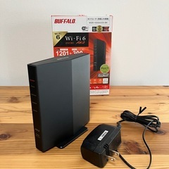 美品】BUFFALO WSR-1500AX2S-BK Wi-Fi 6ルーターの画像