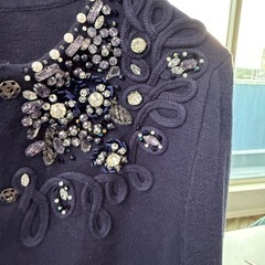 グレースコンチネンタル　ビジューカーディガンの画像