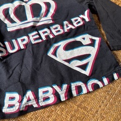 セット購入限定！BABY DOLL ロンT 長袖Tシャツ 80 ブラック SUPERBABYの画像