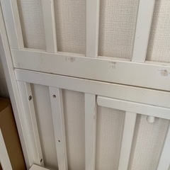 🉐白 ホワイト ベビーベッド［レギュラーサイズ］４歳まで使用可の画像