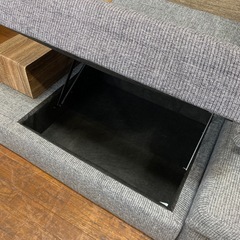 🧸人気🧸LOWYA 3Pソファ グレー カウチソファ ソファベッド 組み替え可能 収納スペース No.2733 NH の画像