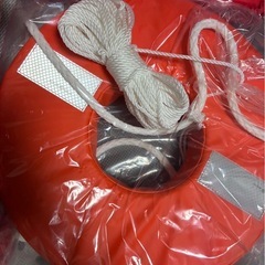 小型船舶用　救命胴衣　大人サイズ　　浮環と赤バケツ付きの画像