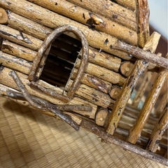 置物 小物入れ　ログハウス風  の画像