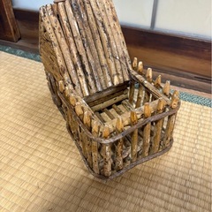 置物 小物入れ　ログハウス風  の画像