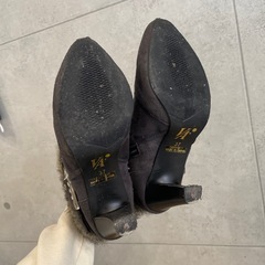 ファー　ショートブーツ　23.5cm-24cmの画像