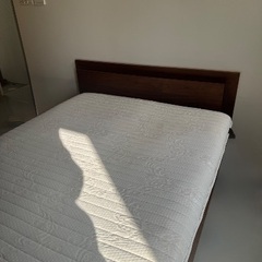 ダブルサイズベッド　マットレスセット　引き取り限定@品川の画像