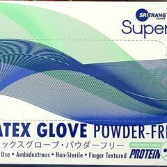 ラテックスグローブパウダーフリー１００枚入り×５箱　合計５００枚　未使用の画像
