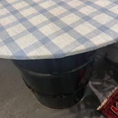 ドラム缶テーブルの画像