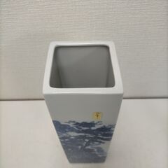 西峰謹製 山水 四角花瓶 桐箱付 通信記念日 受賞記念 花器 陶器 和風 伝統工芸 インテリア 置物 和モダン 山水画251208-5Tの画像