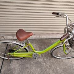 歳末処分価格！Panasonicステンレスハンドルのオートライト　26インチ自転車の画像