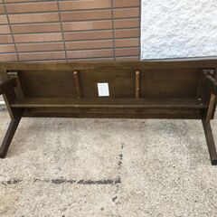 JM20510Y 株式会社大川家具 RIZ（リズ）ベンチ 130 ・外寸 　幅：約130cm 高さ：約42cm 奥行：約40cm中古品【取りに来られる方限定】の画像
