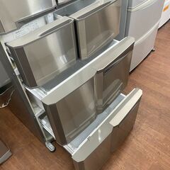 リサイクルショップどりーむ天保山店　No808 大型冷蔵庫　４１５L　三菱　２００８年製　自動製氷機能のみ故障　その他動作確認OK🎵　３か月保証付きの画像