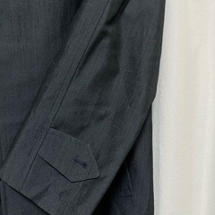 レトロ　ダークブルー(ネイビー) ステンカラーコートの画像