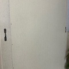 【リユース☆エコちょっぷ】木製　ホワイト　大型　ミラー　姿見　鏡の画像