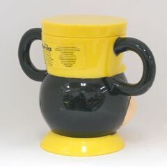 Disney On Ice 両手持ちマグカップ ミッキーマウス バンドリーダー 蓋付き 1998年 黄色 ABS樹脂 258mL 札幌市 清田区 平岡の画像