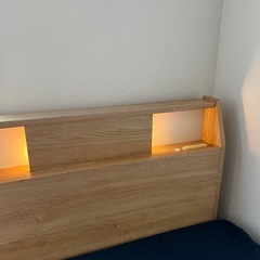 シングルベッド　ベッドフレーム　マットレス付きの画像