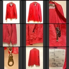 THE SCOTCH HOUSE (ザ・スコッチハウス)  ジャンパー　男性物　美品　レッド系　新品定価は3万800円の画像