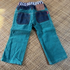 コーデュロイ長ズボン 90 グリーン系の画像