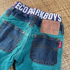 コーデュロイ長ズボン 90 グリーン系の画像