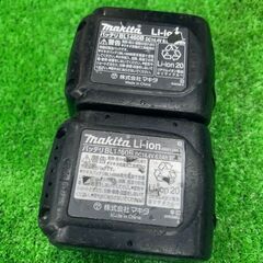 マキタ(makita) BL1460B リチウムイオンバッテリー 14.4V/6.0Ah 2個セット　充電回数37回、44回【船橋馬込店】【店頭取引限定】【中古】管理番号：ITV6BB1AO00Wの画像