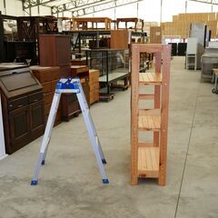 ≪NX029ジ限≫ 木製棚/オープンラック 幅75cm　　75x30x118.5cm/ナチュラル/飾り棚/中古家具/仙台港インター降りてすぐ/リユースストレージ仙台の画像