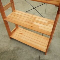 ≪NX029ジ限≫ 木製棚/オープンラック 幅75cm　　75x30x118.5cm/ナチュラル/飾り棚/中古家具/仙台港インター降りてすぐ/リユースストレージ仙台の画像