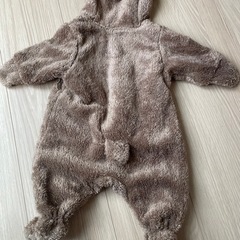 H&M ロンパース ジャンプスーツ くま耳　50の画像