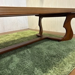 【リユース☆エコちょっぷ】天然木　ヴィンテージ　ローテーブル　の画像