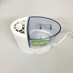 stp-3630　アイリスオーヤマ　加熱式　加湿器　SHM-100T　ホワイト　白　ブルー　アロマオイル対応　卓上タイプ　プレハブ住宅3畳　木造住宅1.5畳　加湿時間約8時間　乾燥対策　加湿の画像