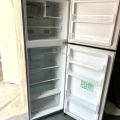 【2022年製】Panasonic ノンフロン冷凍冷蔵庫248L 2ドア 右開き ダークグレー【動作確認済み】の画像