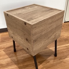 アイアンフットサイドテーブル【町田市再生家具】1208の画像