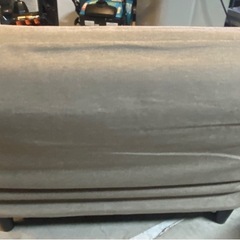 & 2人掛け用　首を支えるリクライニングカウチソファーグレー　　　の画像