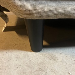 & 2人掛け用　首を支えるリクライニングカウチソファーグレー　　　の画像