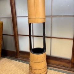 花器 竹 二重切 根付花入の画像