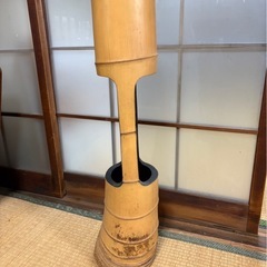 花器 竹 二重切 根付花入の画像